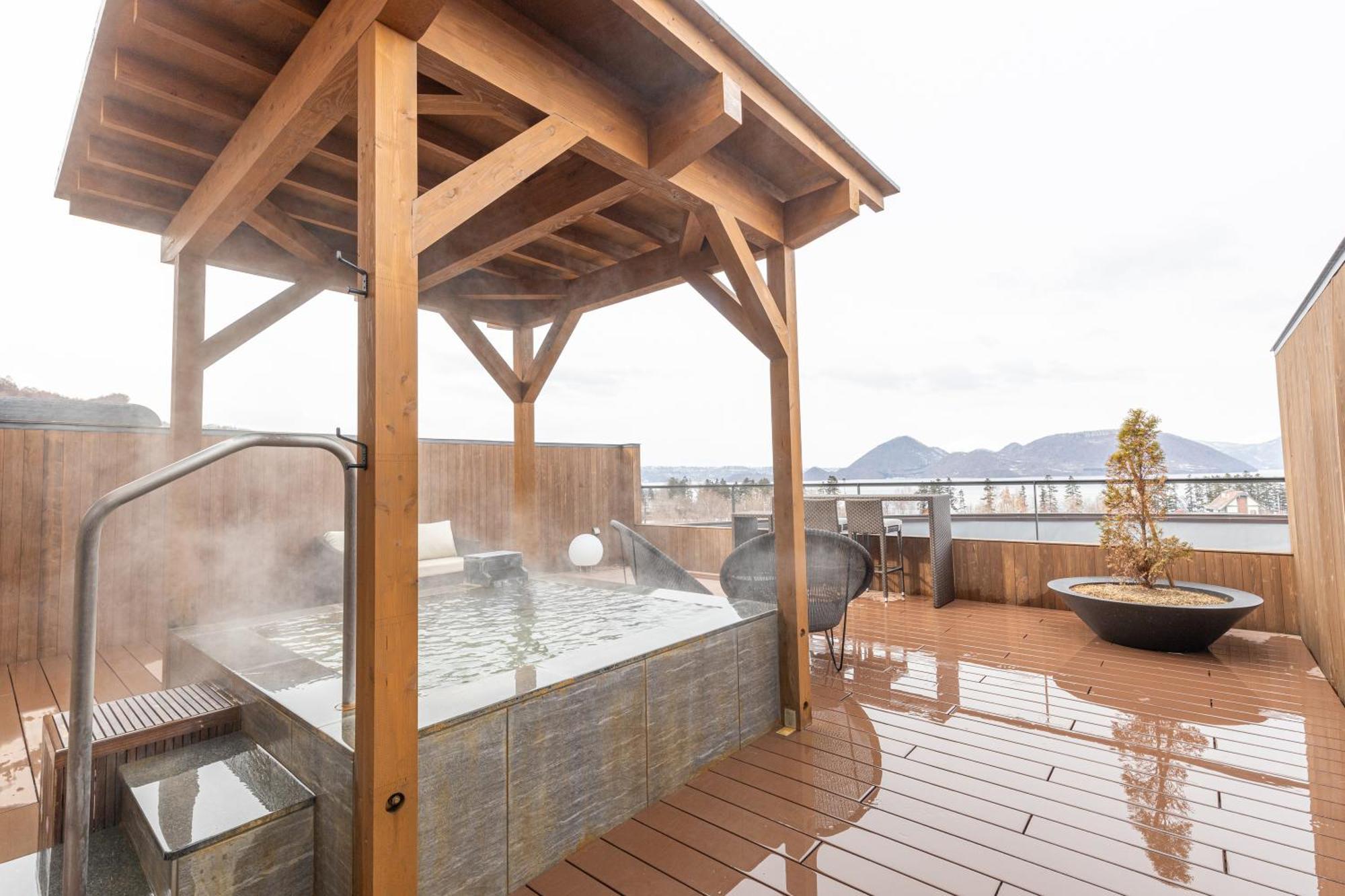 Lake Toya Tsuruga Resort Hikarinouta Toyako Luaran gambar